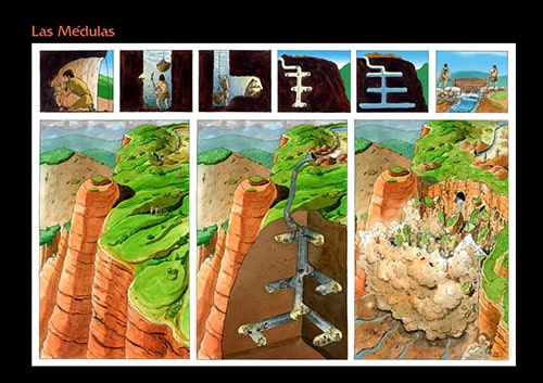 Maquette des fouilles de Las Médulas